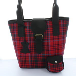 Handbag, Purse, Hirta Bucket Bag, Grant Tartan